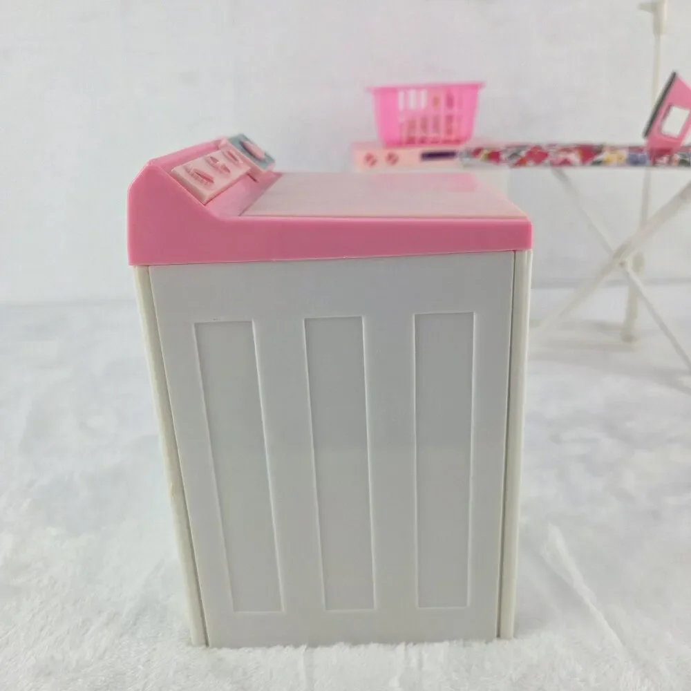 My Fancy Life Dollhouse Laundry Room Set Barbie Sized Washer Dryer Ironing Board